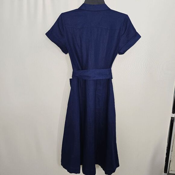 Hill House Navy Blue The Lily Shirt Dress XX-Small - Picture 5 of 5